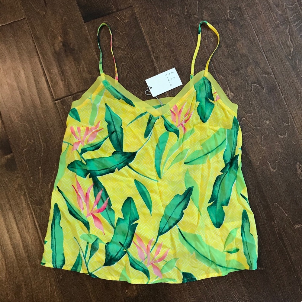 NWT A New Day Yellow Silky Tank XS